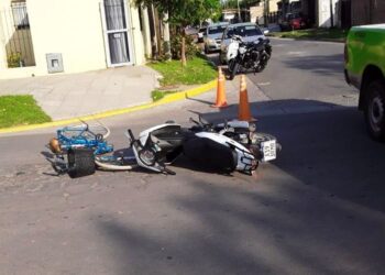 Choque en Avenida Perón
