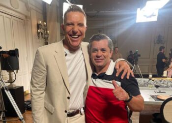 Norberto Fontana con Fantino en “La última cena”