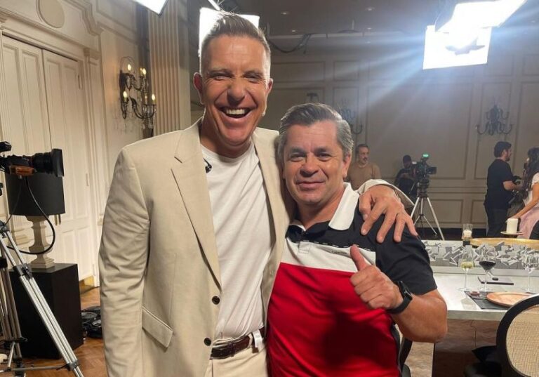 Norberto Fontana con Fantino en “La última cena”