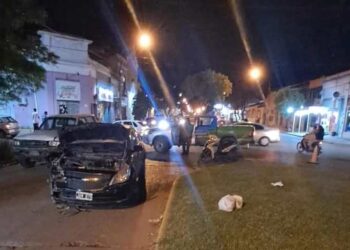 Grave accidente en el centro de Arrecifes