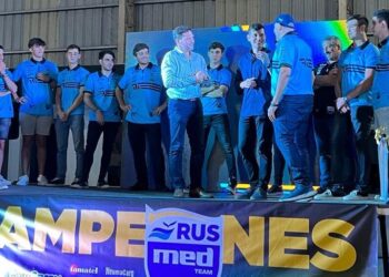 El intendente Bouvier felicita el RUS Med Team