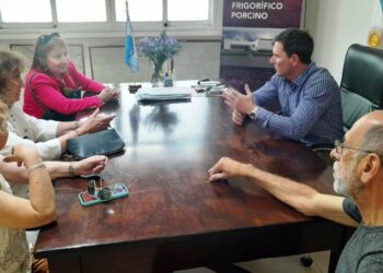 El intendente Bouvier recibió a la gobernadora de Rotary