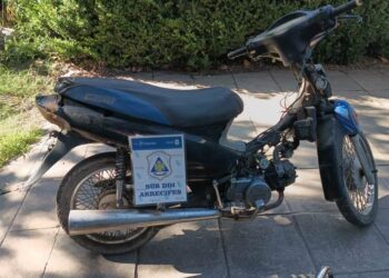 Recuperan moto robada
