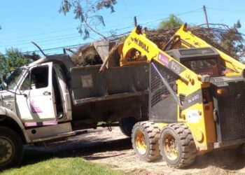 Trabajos de la Municipalidad en Villa Sanguinetti