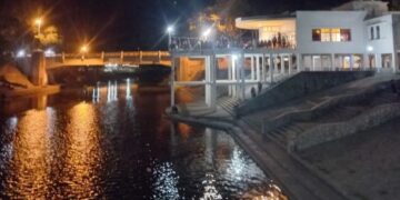 Exitosa peña en la terraza del Balneario