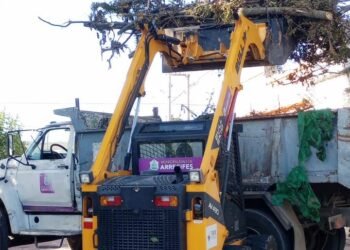 Reparación de maquinarias y más trabajos en barrios y caminos rurales