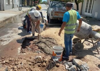 Reparaciones y mejoras en las redes de agua potable y cloacas