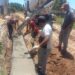 Se inició la construcción de cordón cuneta en calle Paraguay