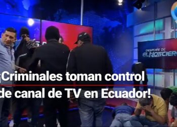 VIDEO. Ataque narco en Ecuador: terroristas tomaron un canal de TV en vivo