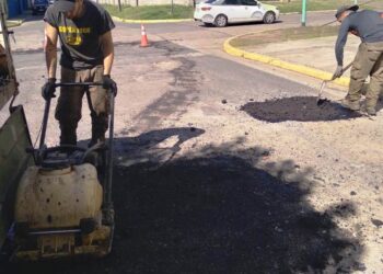 La Municipalidad comenzó en bacheo de calles