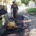 Sigue el programa de reparación de calles: bacheos en Avenida Perón y calle Tucumán