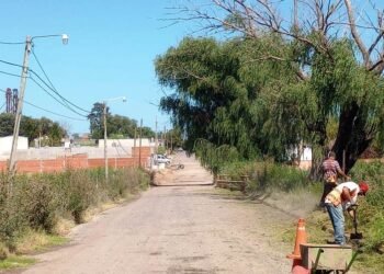 Trabajos en barrio Santa Lina