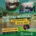 Festival musical con escenario en el río Arrecifes