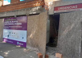 Reanudaron la obra de la nueva Guardia del Hospital