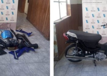 Recuperan una moto robada y detienen a un menor