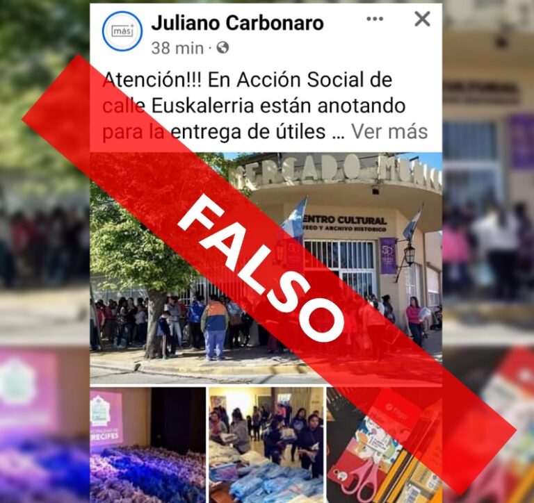 Importante: noticia falsa