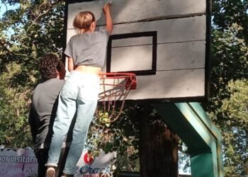 Recpueración de cancha de tejo y playón de básquet