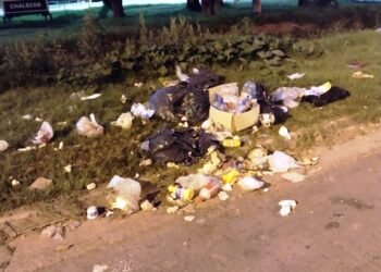 La Municipalidad insiste en pedir que no se arroje basura en la vía pública