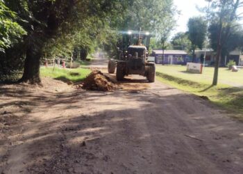 Arreglaron la calle 9 de Julio, en Todd, y ya se puede volver a circular