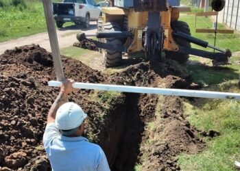 Extensión de la red cloacal en calle San Pedro