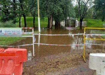 Levemente, empieza a bajar el nivel del río Arrecifes