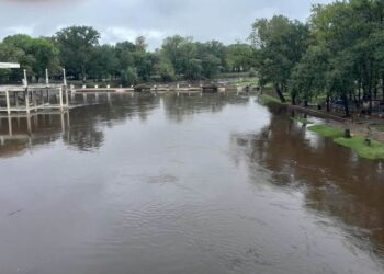 El río Arrecifes comenzó su baja sostenida