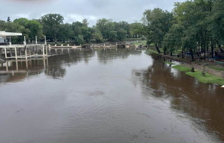 El río Arrecifes comenzó su baja sostenida