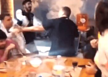 VIDEO. El Turco García a las piñas en su programa