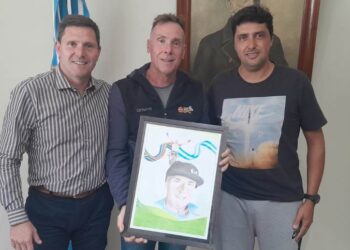 El intendente Bouvier distinguió a Carlos Balbarani