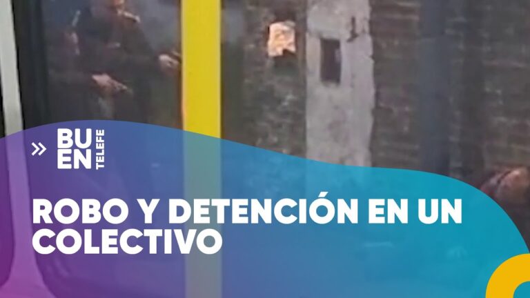 VIDEO. Policía quedó detenido por balear a un delincuente que subió a robar en un colectivo