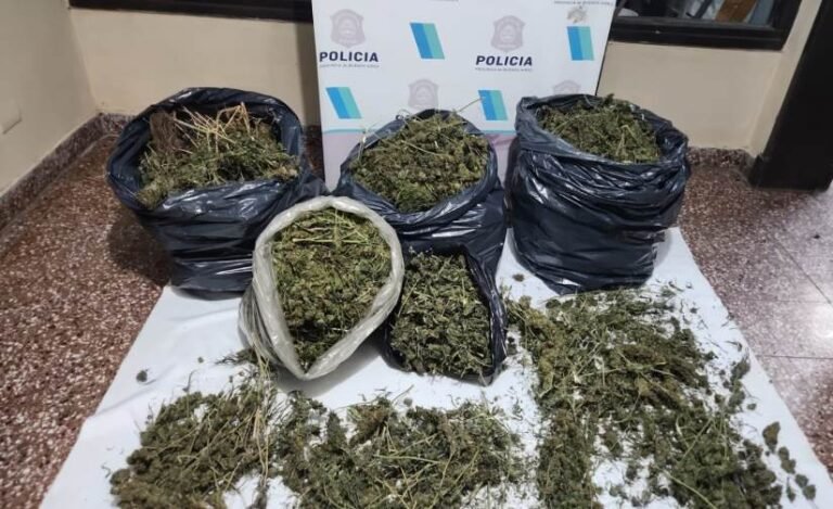 Allanamiento en La Cumbre: secuestran 10 kilos de marihuana