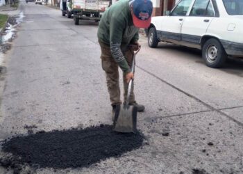 Continúa el programa de bacheo