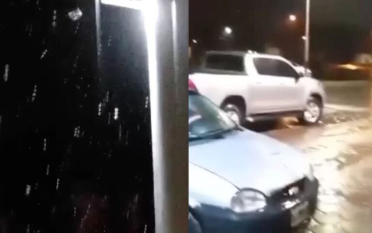 VIDEO. Nieva en la provincia de Buenos Aires