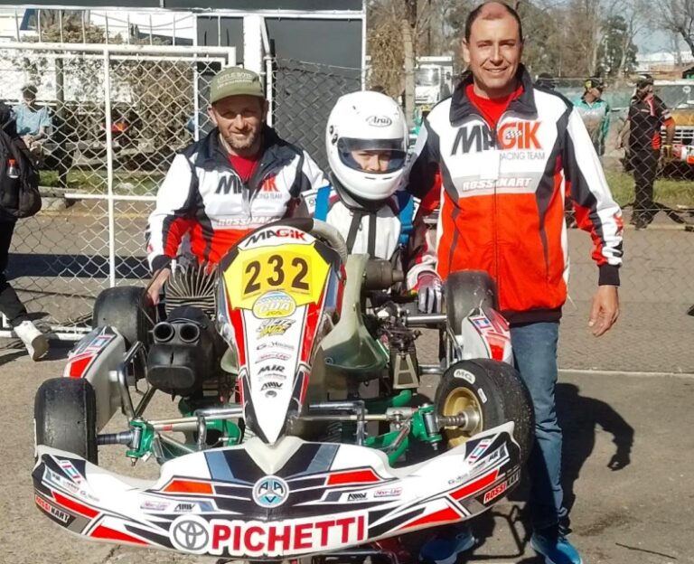 Agustín Porta, a un paso del podio en el Argentino de Karting