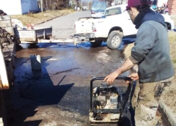 Sigue el programa de bacheo en calles de Arrecifes