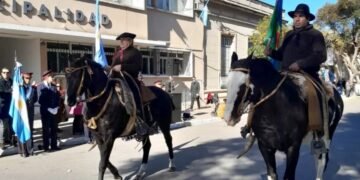 Imágenes del frío acto del Día de la Independencia