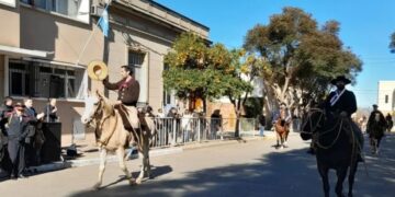 Imágenes del frío acto del Día de la Independencia
