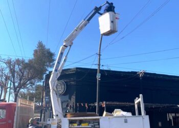 Colocaron luces LED en Av. Roque Sáenz Peña