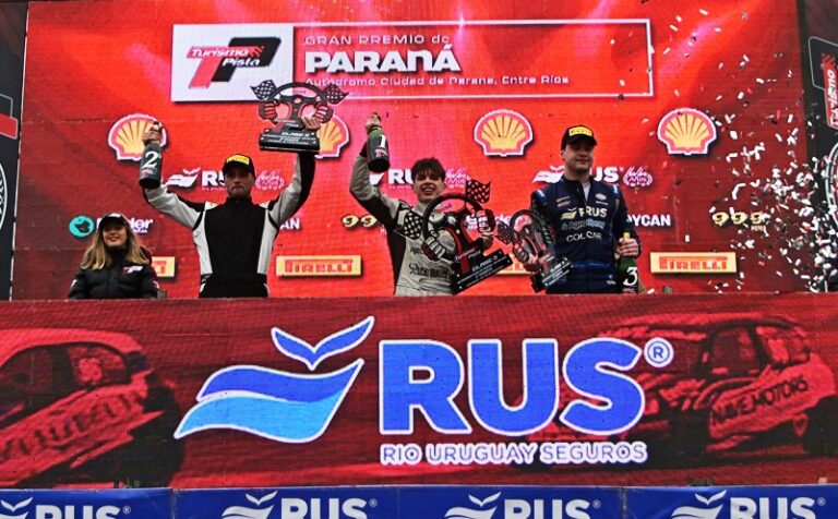 Podio de Matías Canapino en Paraná