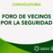 Convocan a integrar el Foro de Seguridad