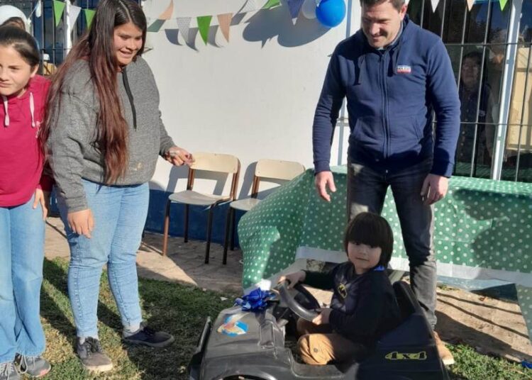 Bouvier, en el festejo del Día del Niño en Santa Teresita