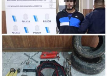 Robó en un auto y lo detuvieron