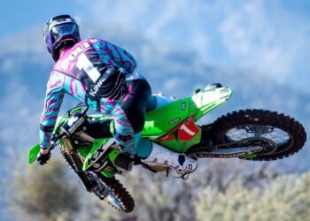 El Campeonato Argentino de Motocross, corriendo en Salto