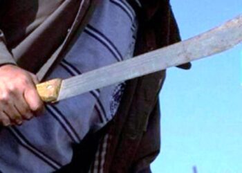 Atacaron a la policía cuando fue a detener al loco del machete