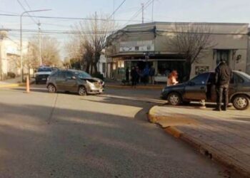 Fuerte choque en Plaza Brown