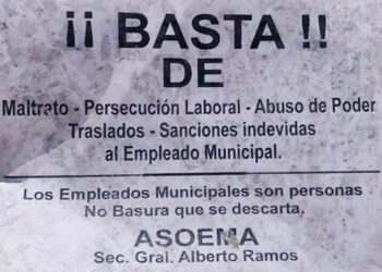 Reclamo de trabajadores municipales del Hospital