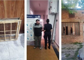 Robó una ventana y lo detuvieron
