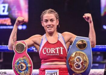 Campeona mundial de boxeo se presenta en Arrecifes