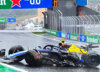 Fórmula 1:  Colapinto se pegó y abandonó en Brasil