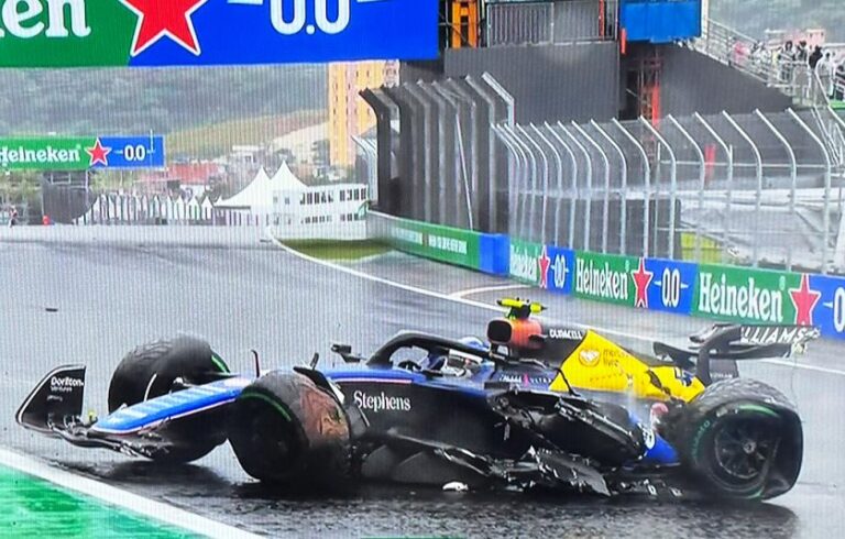 Fórmula 1: Colapinto se pegó y abandonó en Brasil